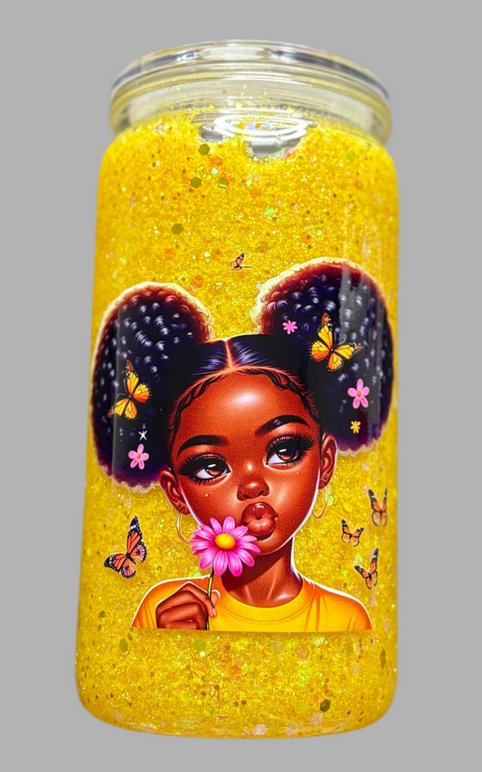 16oz snow glob tumbler